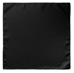 THE SOLID BLACK SILK POCKET SQUARE