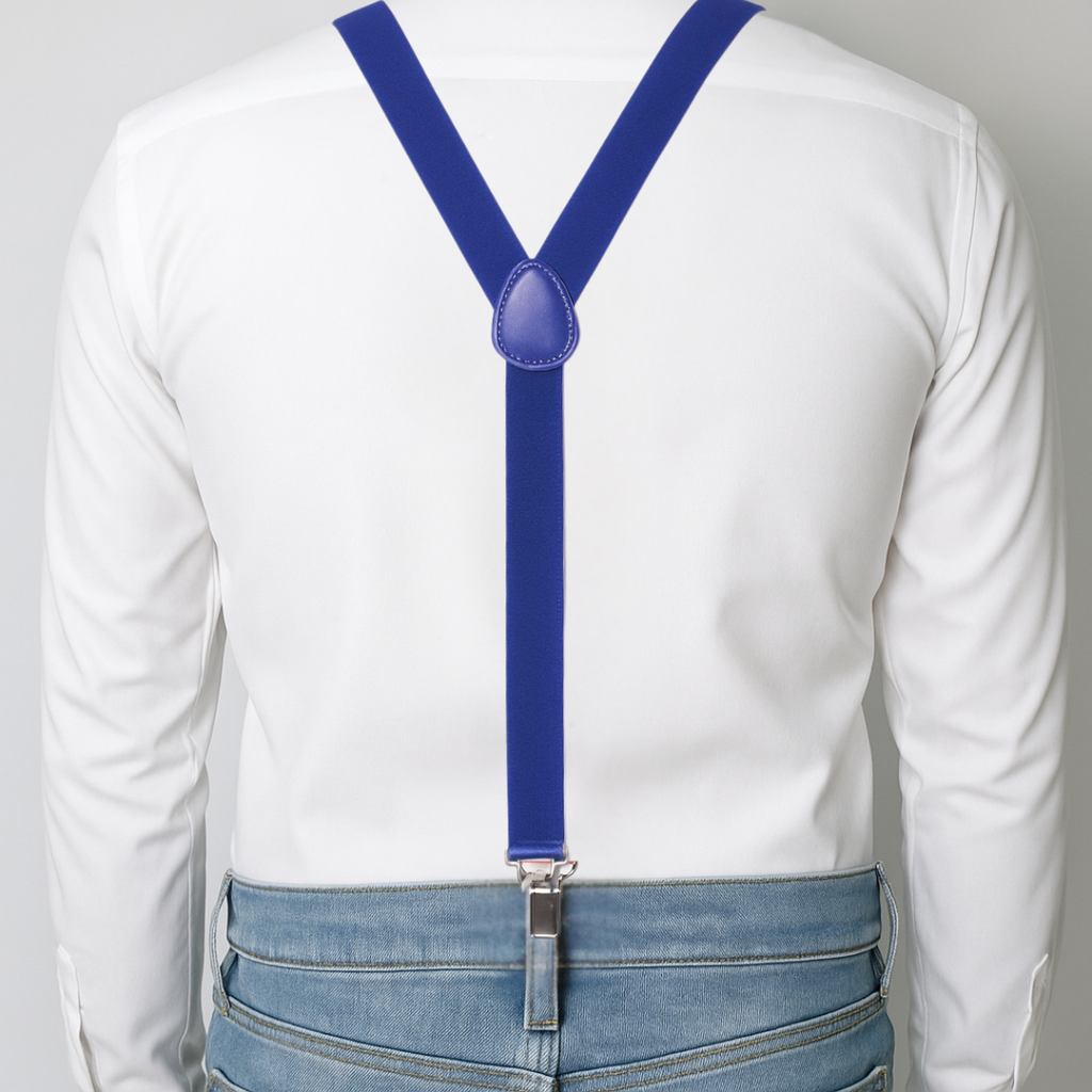 CLASSIC BLUE Y-BACK SUSPENDER