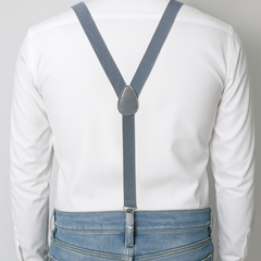 CLASSIC GREY Y-BACK SUSPENDER