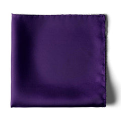 THE SOLID PURPLE SILK POCKET SQUARE