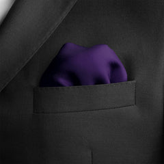 THE SOLID PURPLE SILK POCKET SQUARE