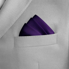 THE SOLID PURPLE SILK POCKET SQUARE