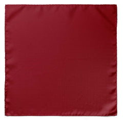 THE SOLID REDDISH MAROON SILK POCKET SQUARE