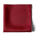 THE SOLID REDDISH MAROON SILK POCKET SQUARE