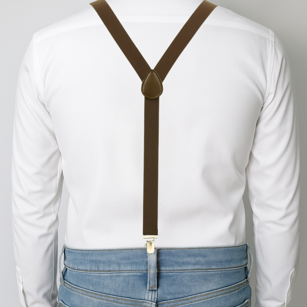 CLASSIC BROWN Y-BACK SUSPENDER