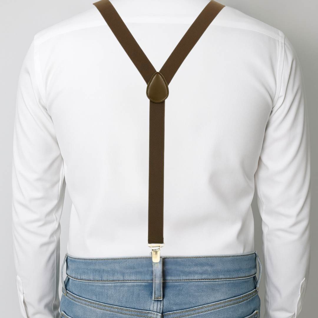 CLASSIC BROWN Y-BACK SUSPENDER
