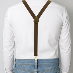 CLASSIC BROWN Y-BACK SUSPENDER