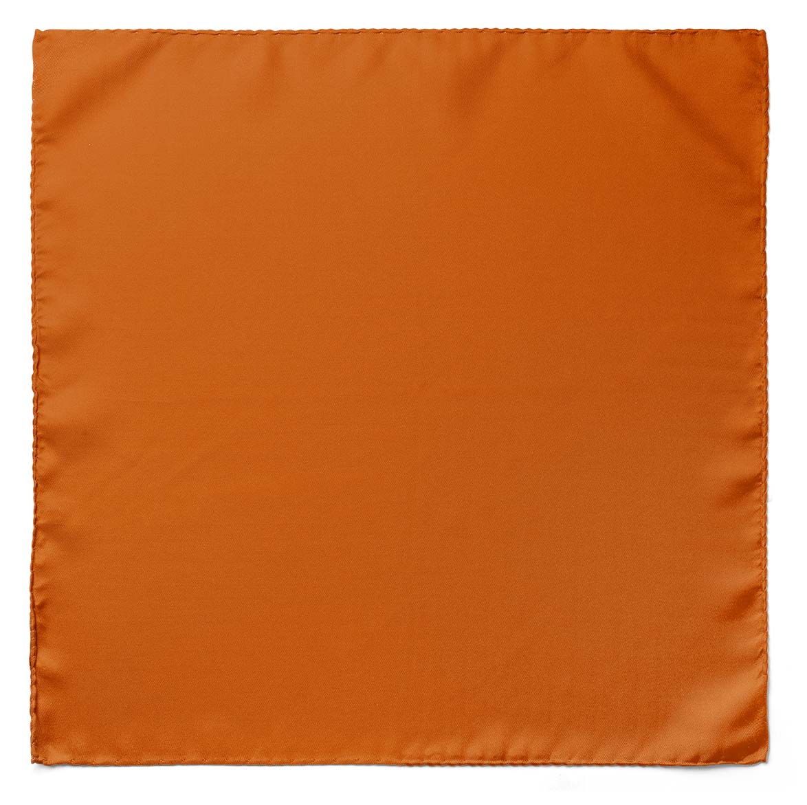 THE SOLID ORANGE SILK POCKET SQUARE