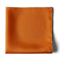 THE SOLID ORANGE SILK POCKET SQUARE