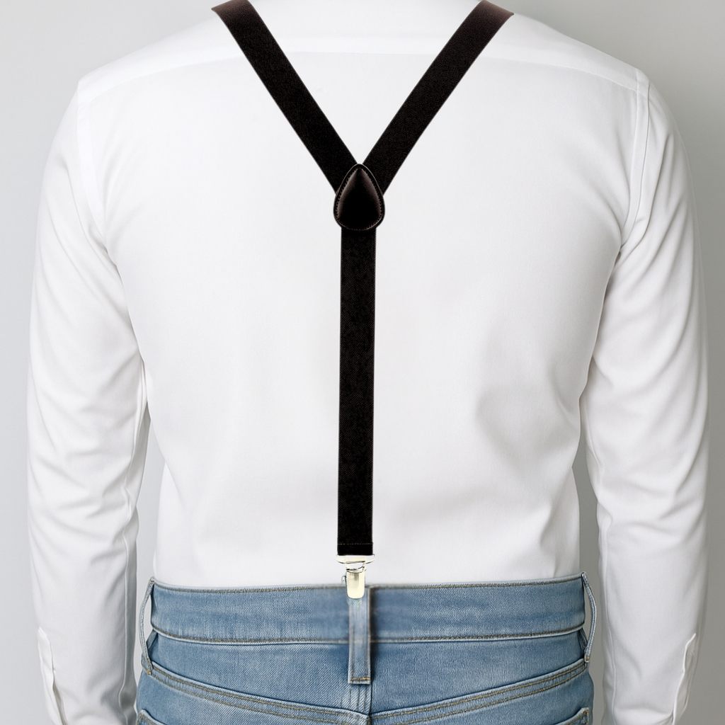 CLASSIC BLACK Y-BACK SUSPENDER