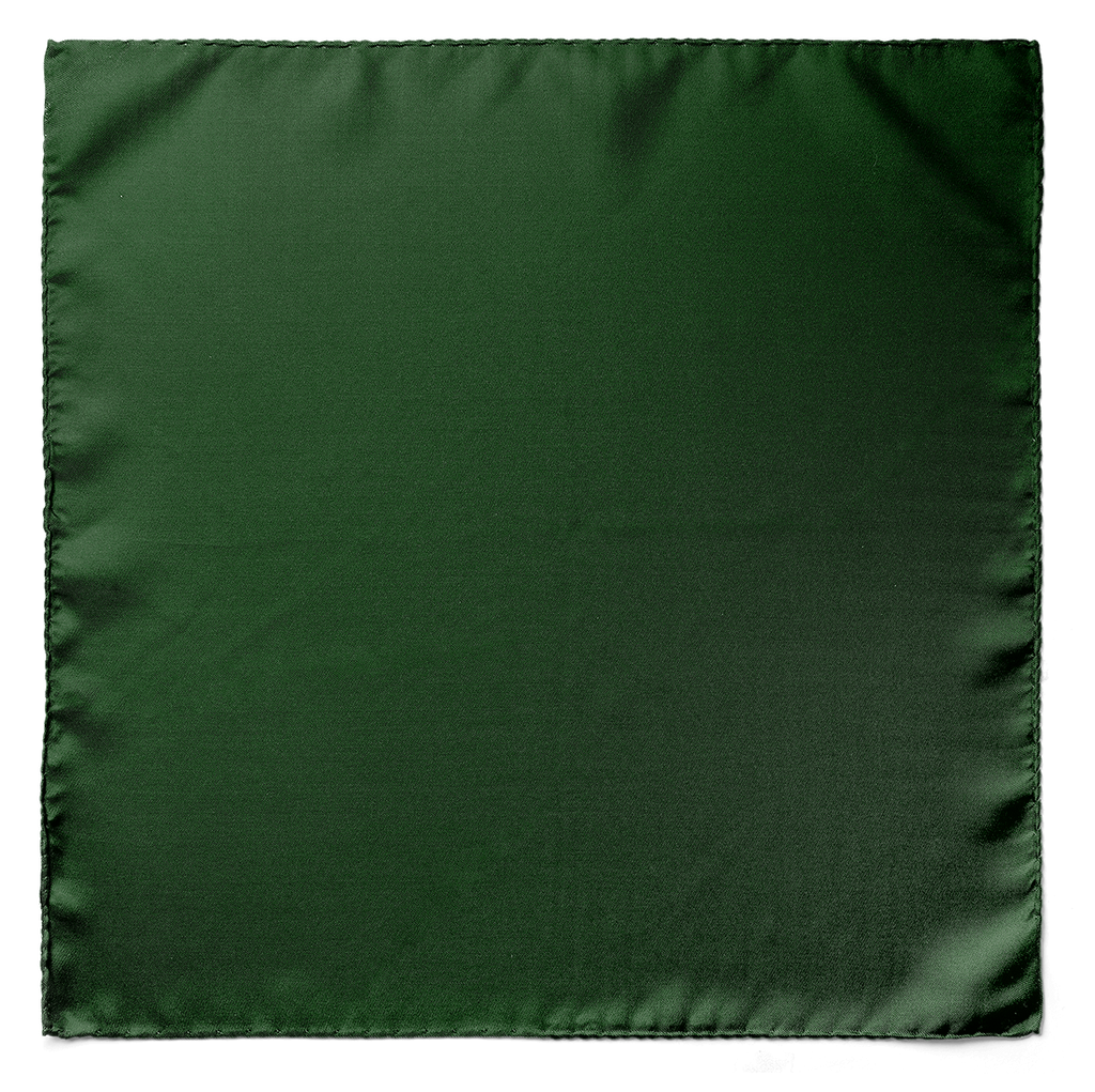 THE SOLID GREEN SILK POCKET SQUARE