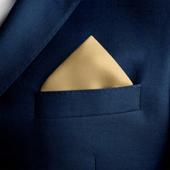 THE SOLID GOLD SILK POCKET SQUARE