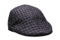 Everyday causal Wool Sharp Grey Check Flat Cap