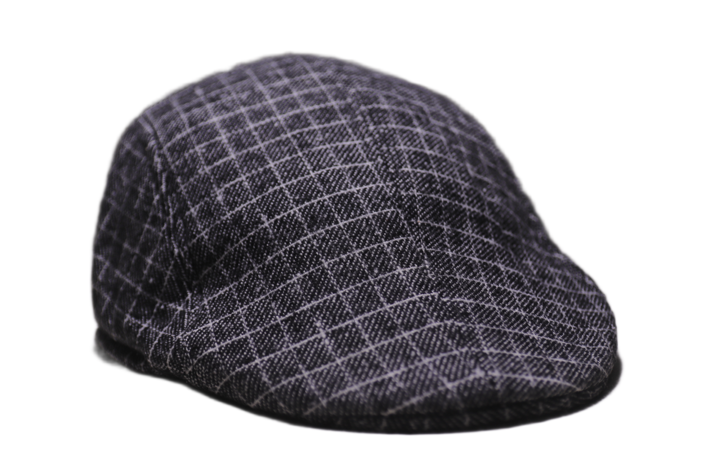 Everyday causal Wool Sharp Grey Check Flat Cap