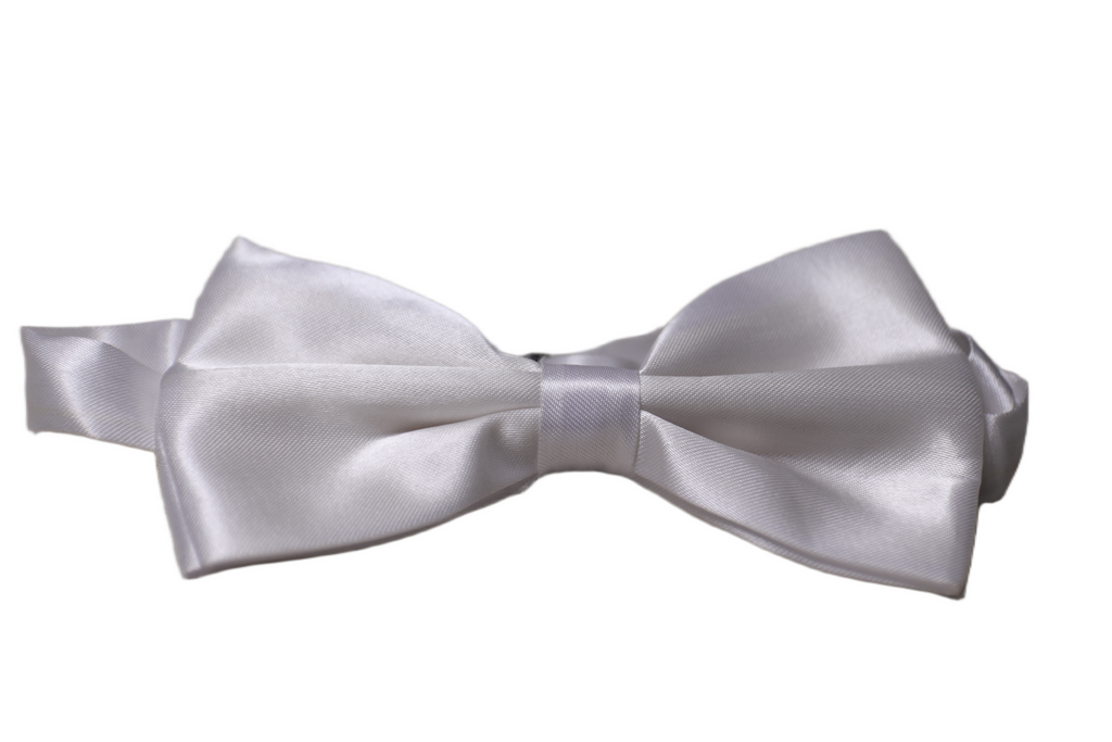 The Luxe Claret White Bow Tie
