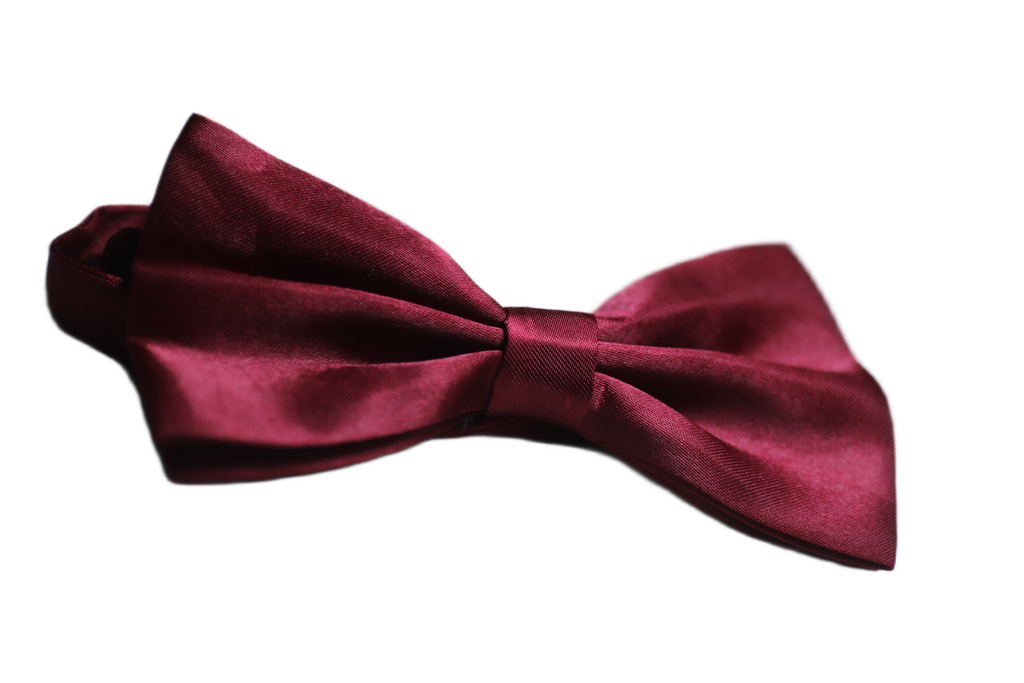 The Luxe Deep Maroon Bow Tie
