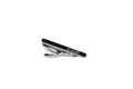 CHARCOAL MINI CARVED EDGE TIE CLIP