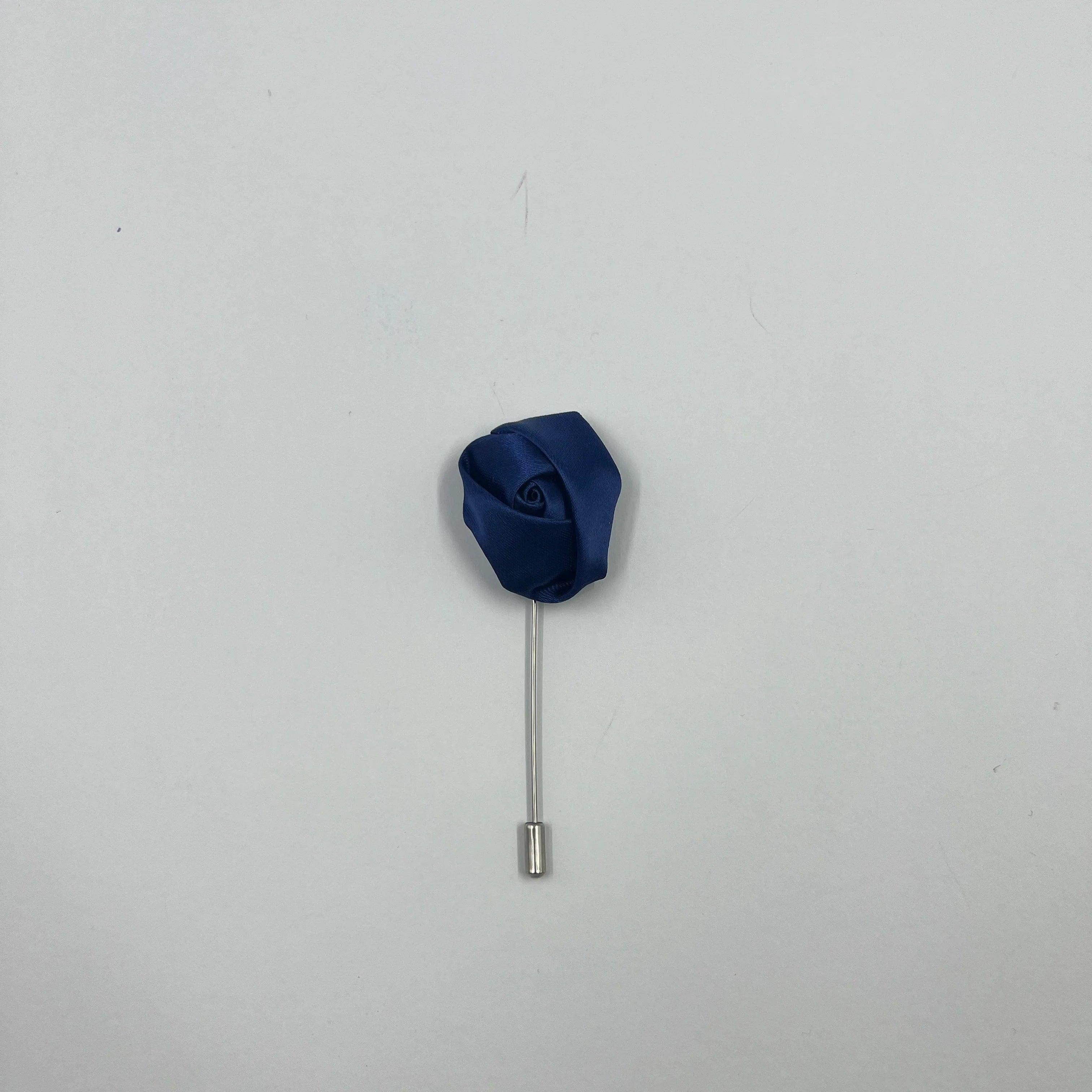 INK BLUE FLORAL LAPEL PIN