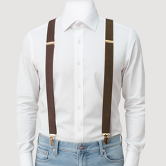 CLASSIC BROWN Y-BACK SUSPENDER