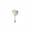 OFF WHITE CLASSIC ROSE LAPEL PIN