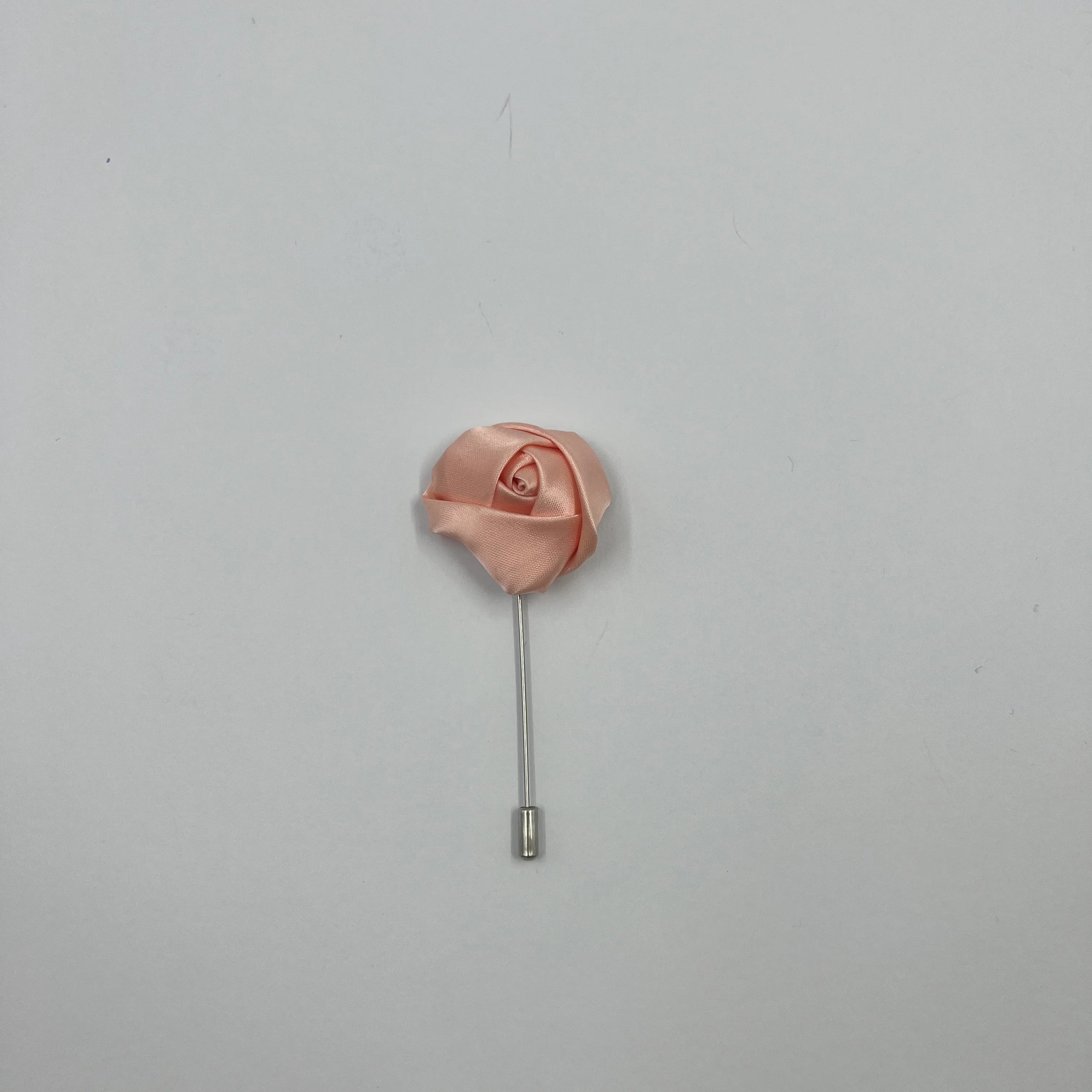 PEACH FLORAL LAPEL PIN