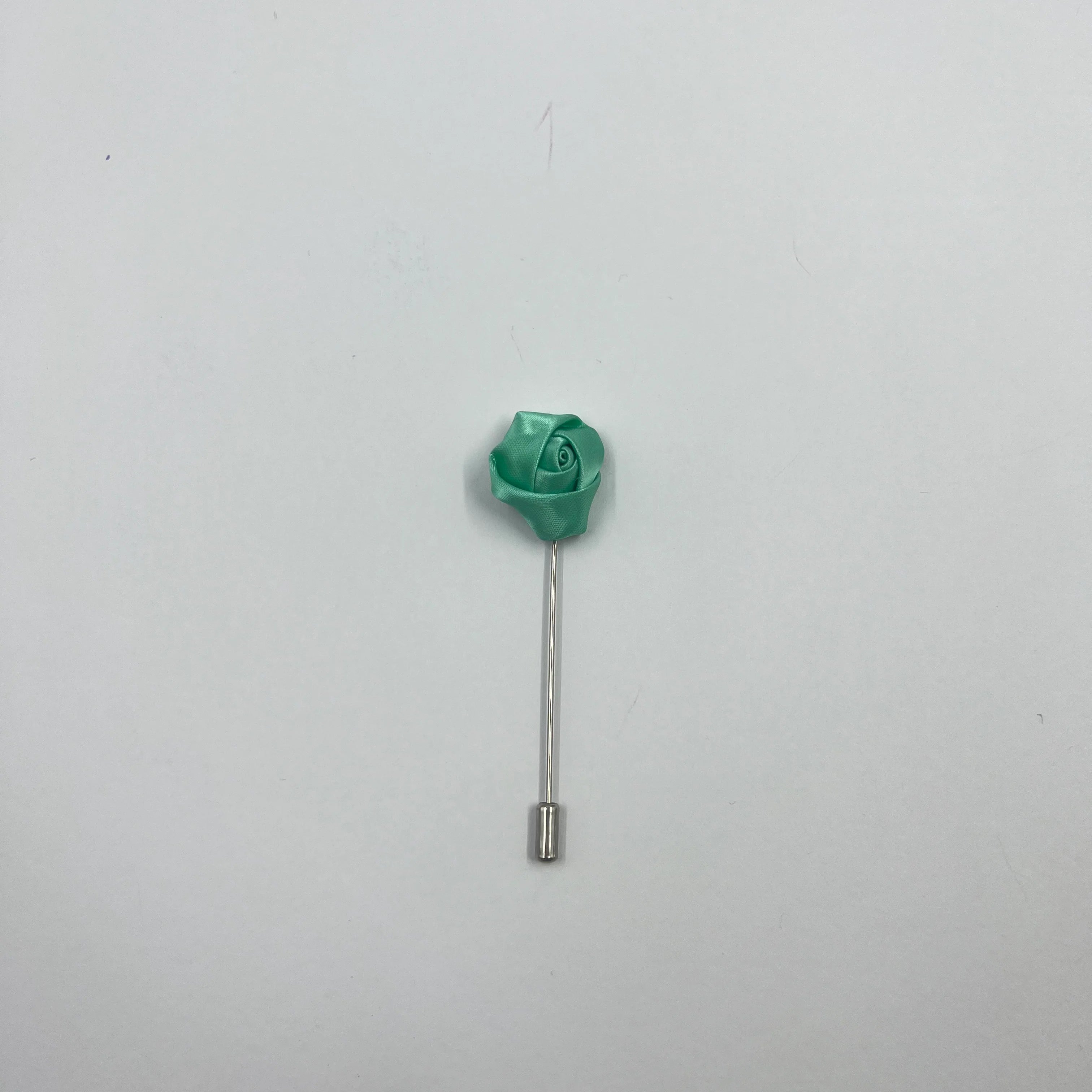 ZINC GREEN FLORAL LAPEL PIN